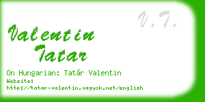 valentin tatar business card